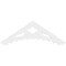 Ekena Millwork Pitch Wellington Architectural Grade PVC Gable Pediment, 36"W x 12"H x 1"P (8/12) GPP036X012X100WEL - alternate 4